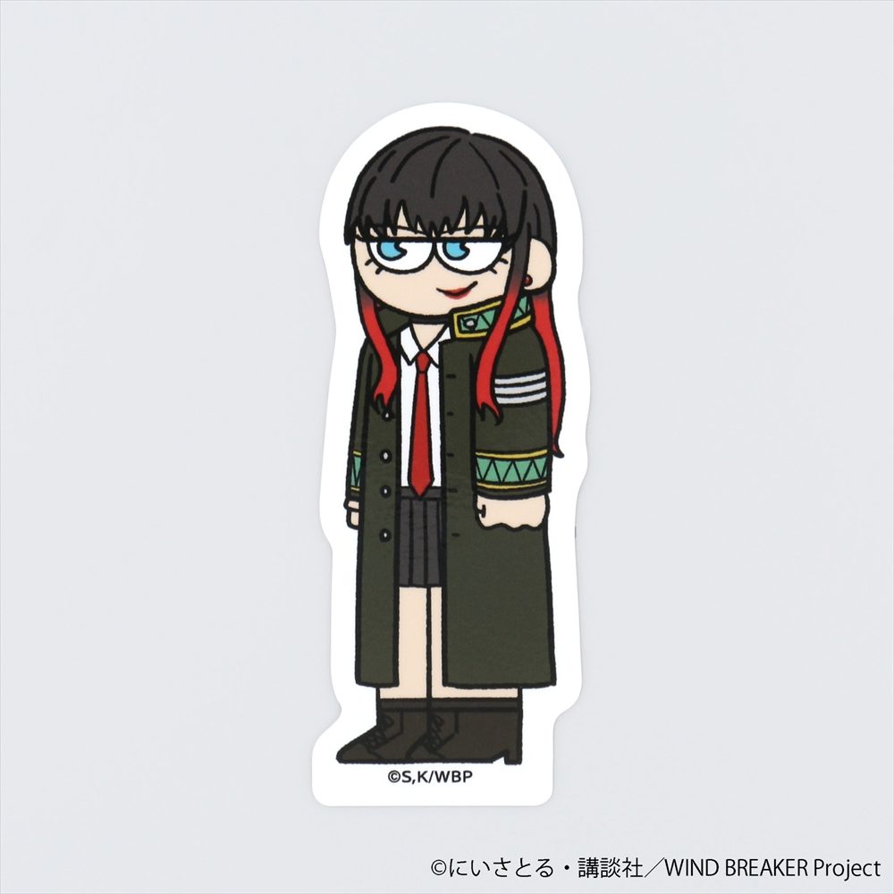 WIND BREAKER ジロリ ダイカットステッカー 椿野佑 ("Wind Breaker" Jirori Die-cut Sticker Tsubakino Tasuku)