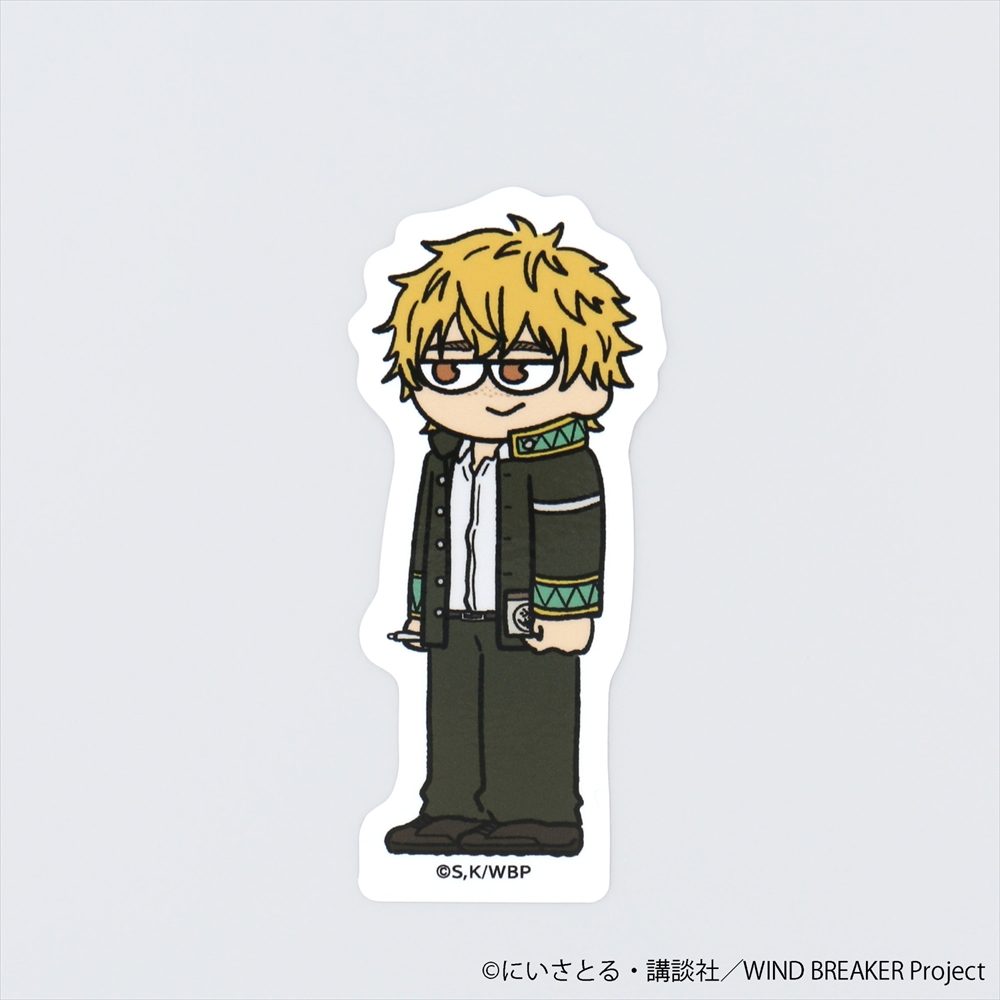 WIND BREAKER ジロリ ダイカットステッカー 楡井秋彦 ("Wind Breaker" Jirori Die-cut Sticker Nirei Akihiko)