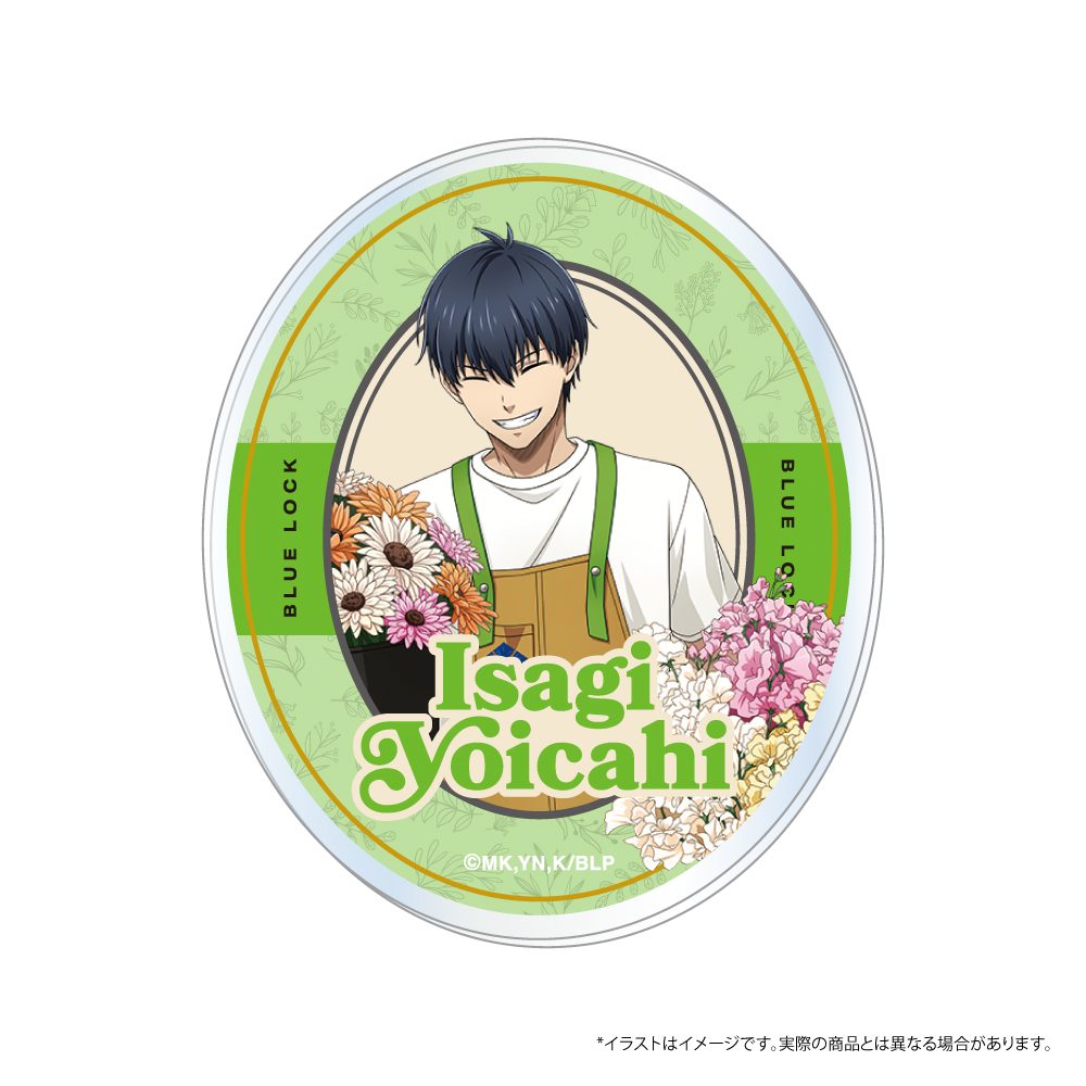 ブルーロック アクリルステッカー 潔世一(お花屋さん) ("Blue Lock" Acrylic Sticker Isagi Yoichi (Florist))