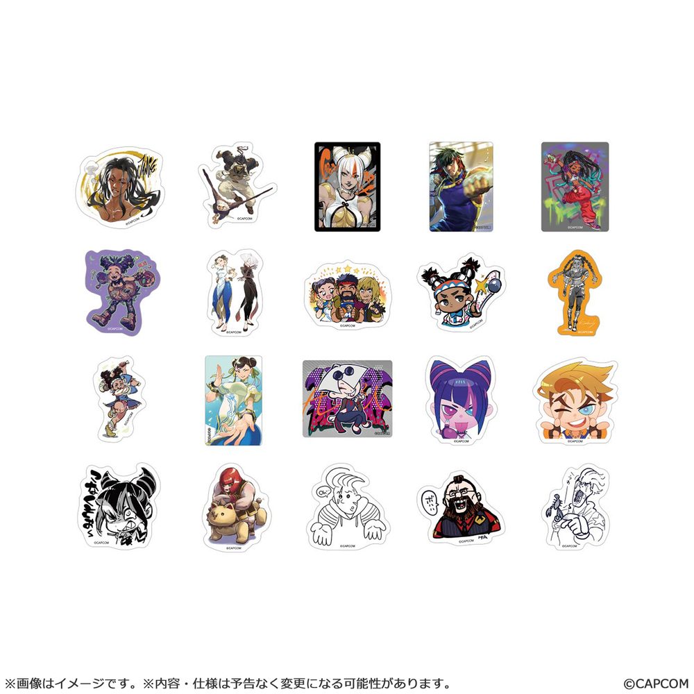 ストリートファイター6 バラエティダイカットステッカー Aセット ("Street Fighter 6" Variety Die-cut Sticker A Set)
