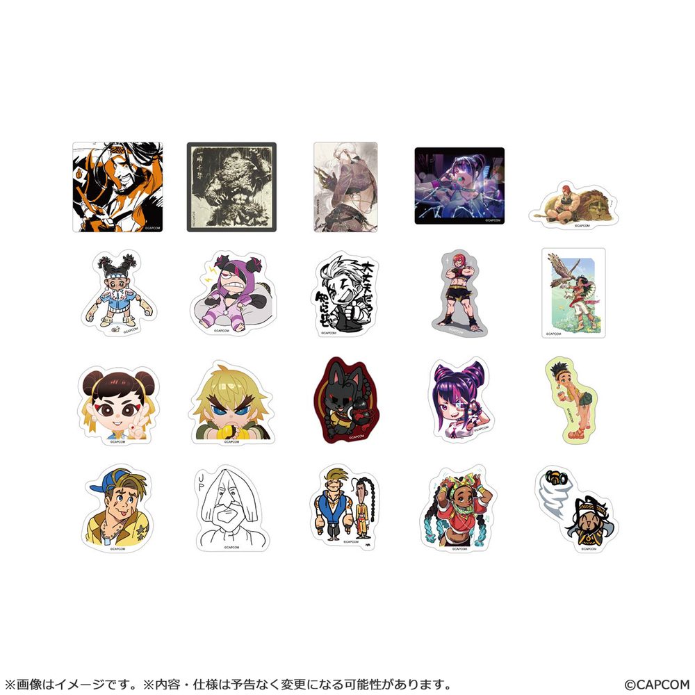 ストリートファイター6 バラエティダイカットステッカー Bセット ("Street Fighter 6" Variety Die-cut Sticker B Set)