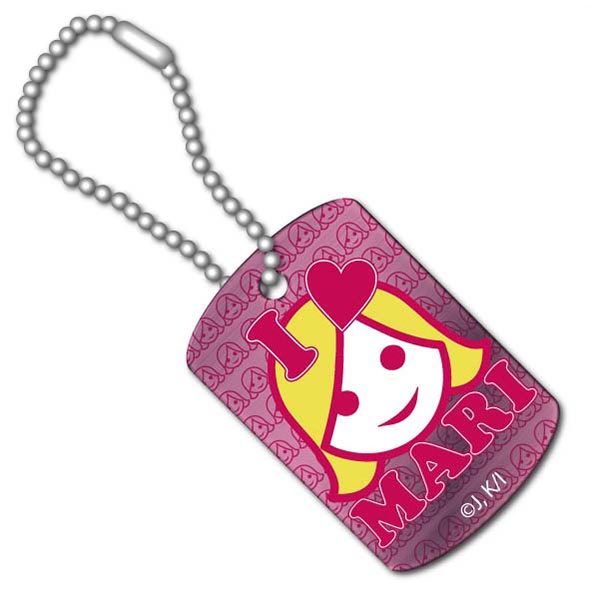 Back Street Girls -ゴクドルズ- メタルアートドッグタグ マリ ("Back Street Girls" Metal Art Dog Tag Mari)