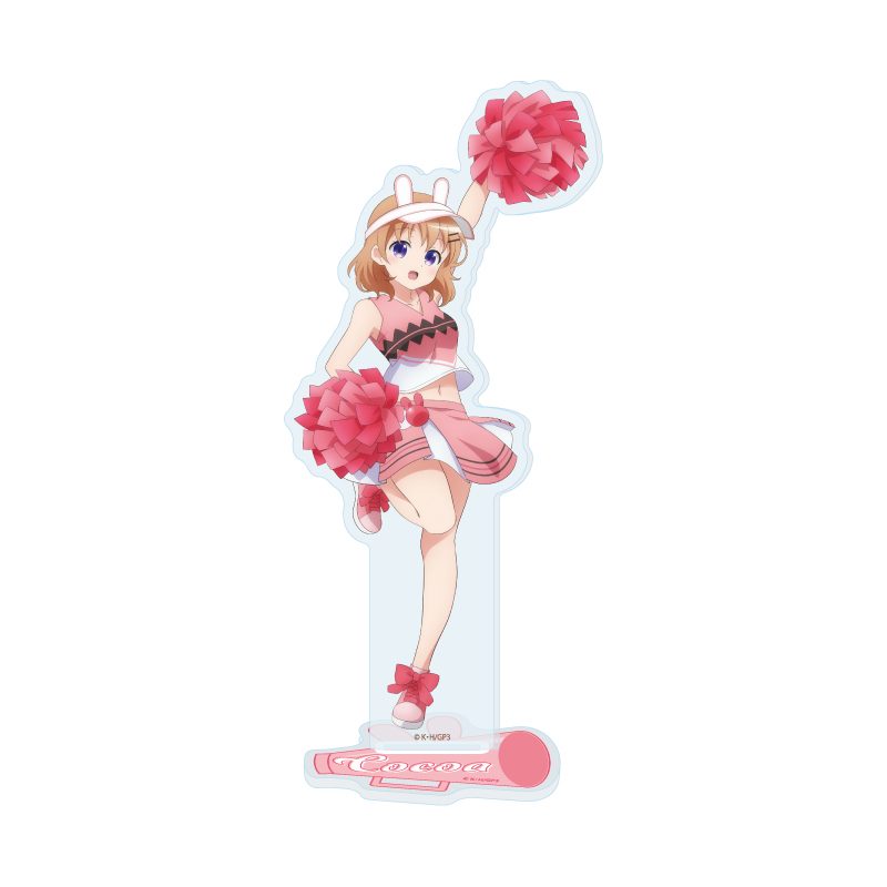 アクリルスタンド ご注文はうさぎですか? BLOOM 30 ココア チアリーダーVer.(描き下ろしイラスト) (Acrylic Stand "Is the order a rabbit? BLOOM" 30 Cocoa Cheerleader Ver. (Original Illustration))