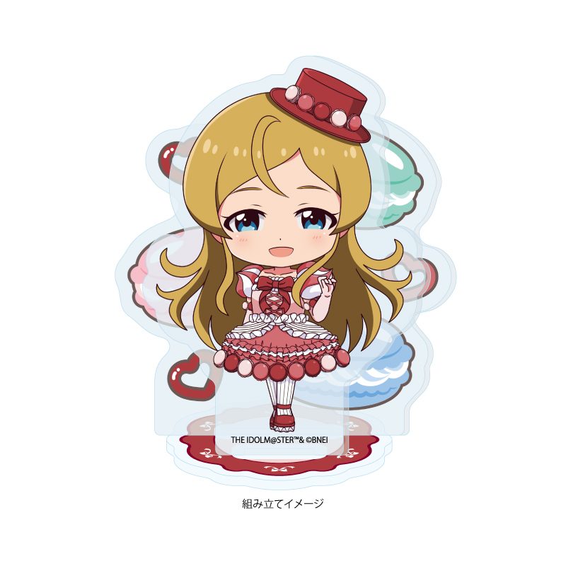 アクリルスタンドプレート アイドルマスター ミリオンライブ! 47 篠宮可憐 マカロンドレスVer.(ミニキャライラスト) (Acrylic Stand Plate "The Idolmaster Million Live!" 47 Shinomiya Karen Macaron Dress Ver. (Mini Character Illustration))