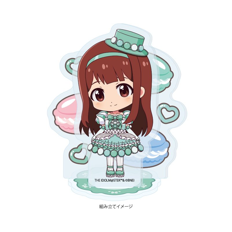 アクリルスタンドプレート アイドルマスター ミリオンライブ! 49 田中琴葉 マカロンドレスVer.(ミニキャライラスト) (Acrylic Stand Plate "The Idolmaster Million Live!" 49 Tanaka Kotoha Macaron Dress Ver. (Mini Character Illustration))