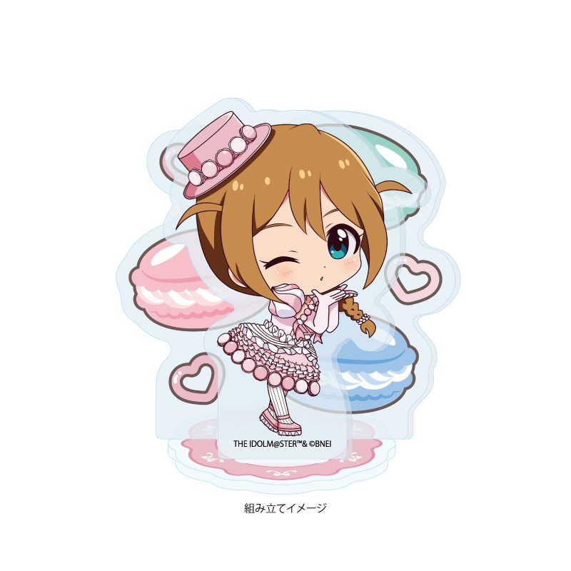 アクリルスタンドプレート アイドルマスター ミリオンライブ! 50 馬場このみ マカロンドレスVer.(ミニキャライラスト) (Acrylic Stand Plate "The Idolmaster Million Live!" 50 Baba Konomi Macaron Dress Ver. (Mini Character Illustration))
