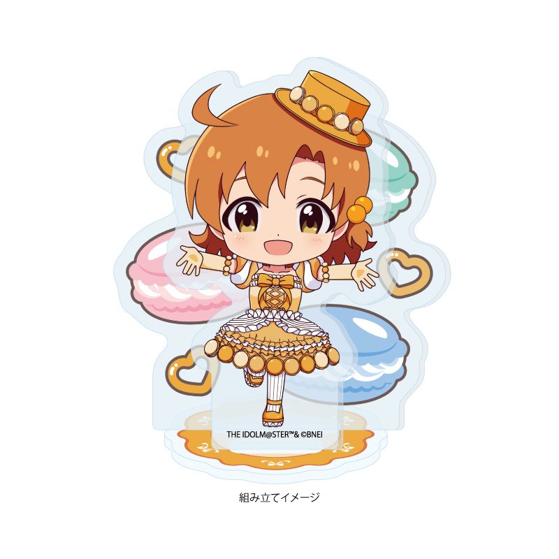 アクリルスタンドプレート アイドルマスター ミリオンライブ! 51 矢吹可奈 マカロンドレスVer.(ミニキャライラスト) (Acrylic Stand Plate "The Idolmaster Million Live!" 51 Yabuki Kana Macaron Dress Ver. (Mini Character Illustration))