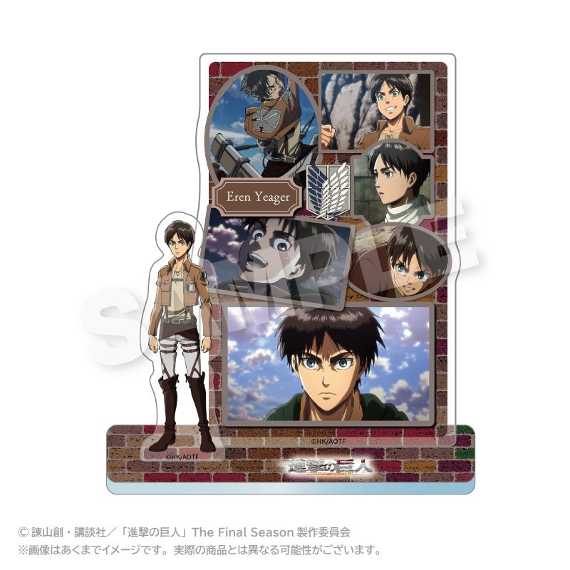 進撃の巨人 メモリーズアクリルマスコット エレン・イェーガー ("Attack on Titan" Memories Acrylic Mascot Eren Yeager)