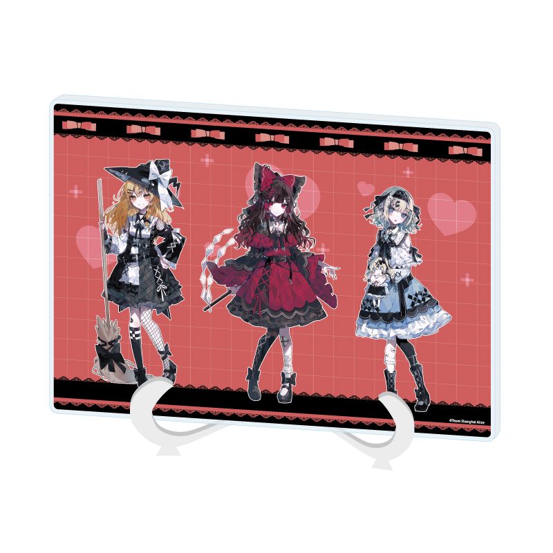 アクリルアートボード A5サイズ 東方Project 01 霊夢&魔理沙&アリス 病みかわいいVer.(描き起こしイラスト) (Acrylic Art Board A5 Size "Touhou Project" 01 Reimu & Marisa & Alice Yami Kawaii Ver. (Original Illustration))