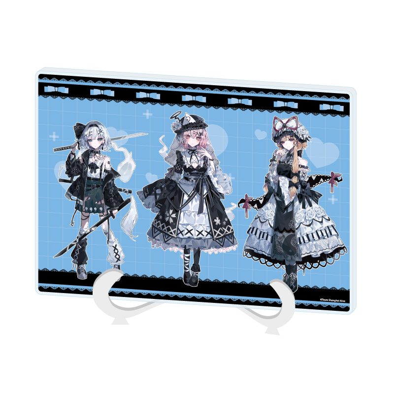 アクリルアートボード A5サイズ 東方Project 02 妖夢&幽々子&紫 病みかわいいVer.(描き起こしイラスト) (Acrylic Art Board A5 Size "Touhou Project" 02 Youmu & Yuyuko & Yukari Yami Kawaii Ver. (Original Illustration))