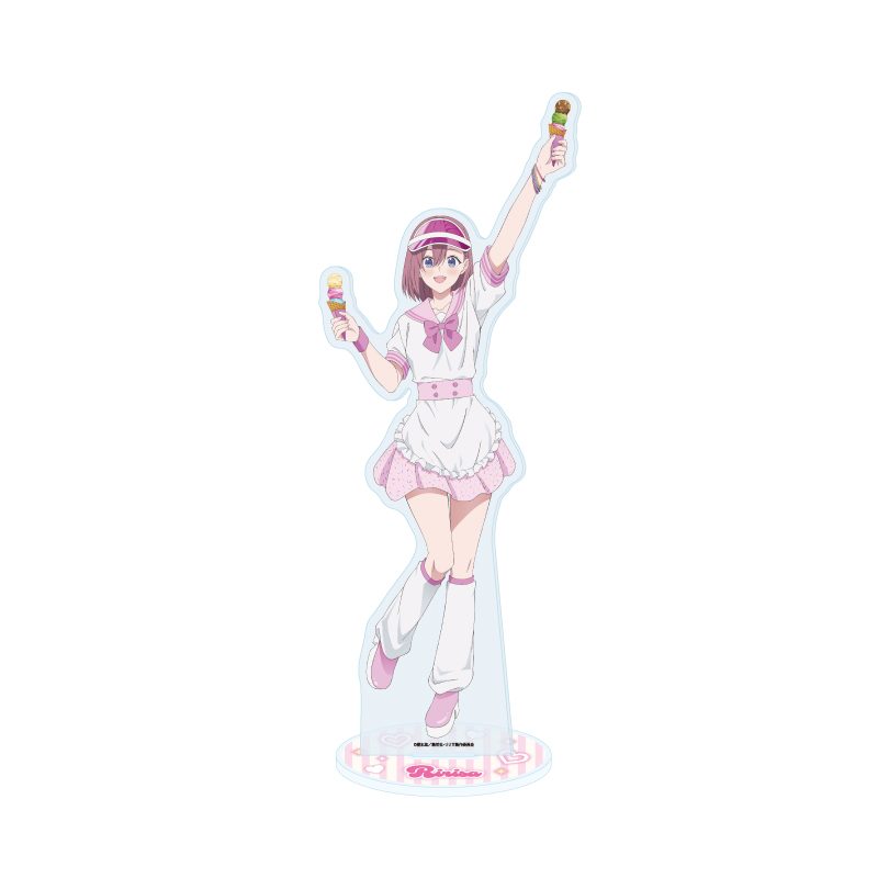 BIGアクリルスタンド 2.5次元の誘惑 01 天乃リリサ アイスパーラーVer.(描き下ろしイラスト) (Big Acrylic Stand "2.5 Dimensional Seduction" 01 Amano Ririsa Ice Cream Parlor Ver. (Original Illustration))
