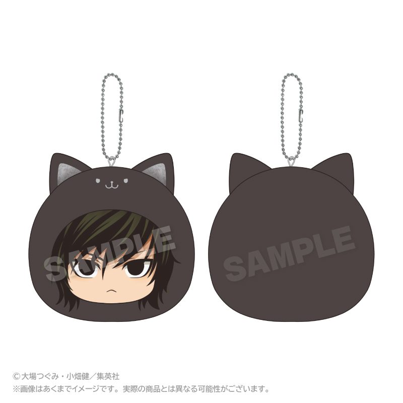 DEATH NOTE まるめいつクッションキーホルダー 魅上照 ("Death Note" Marumates Cushion Key Chain Mikami Teru)