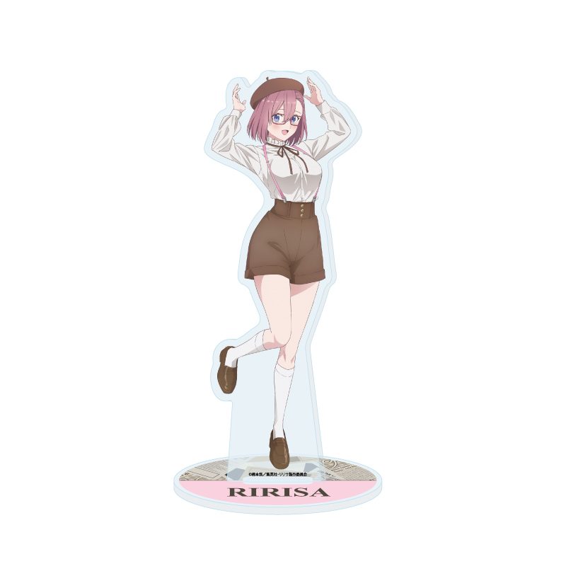 アクリルスタンド 2.5次元の誘惑 21 天乃リリサ ベレー×サスペンダーVer.(描き下ろしイラスト) (Acrylic Stand "2.5 Dimensional Seduction" 21 Amano Ririsa Beret x Suspenders Ver. (Original Illustration))