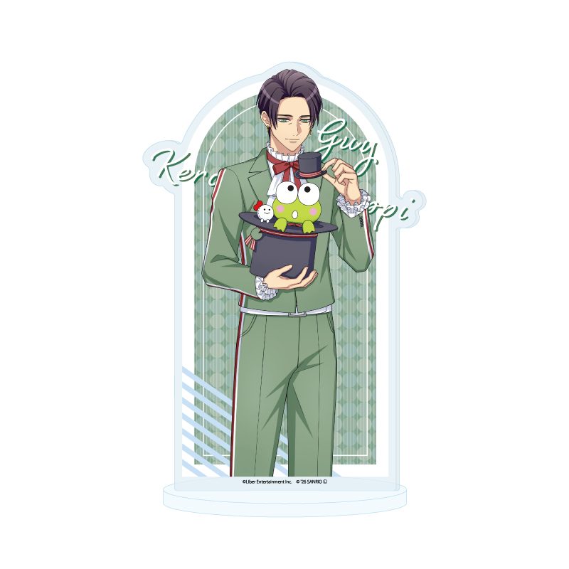 アクリルスタンド A3!×Sanrio characters 48 ガイ×けろけろけろっぴ(コラボイラスト) (Acrylic Stand "A3!" x Sanrio Characters 48 Guy x Kero Kero Keroppi (Collaboration Illustration))