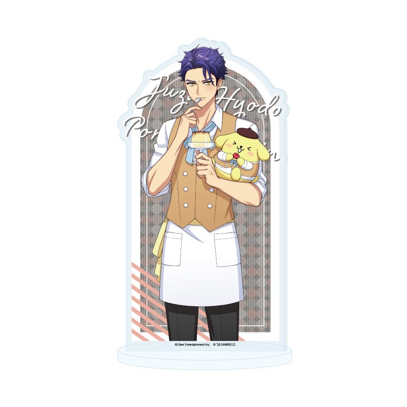 アクリルスタンド A3!×Sanrio characters 47 兵頭十座×ポムポムプリン(コラボイラスト) (Acrylic Stand "A3!" x Sanrio Characters 47 Hyodo Juza x Pom Pom Purin (Collaboration Illustration))
