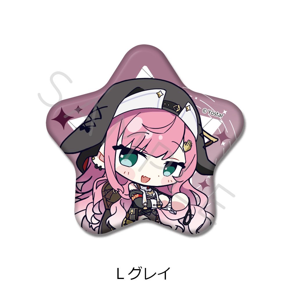 ステラソラ 星型缶バッジ L グレイ ("Stella Sora" Star Can Badge L Gerie)