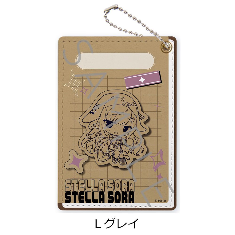 ステラソラ パスケース L グレイ ("Stella Sora" Pass Case L Gerie)