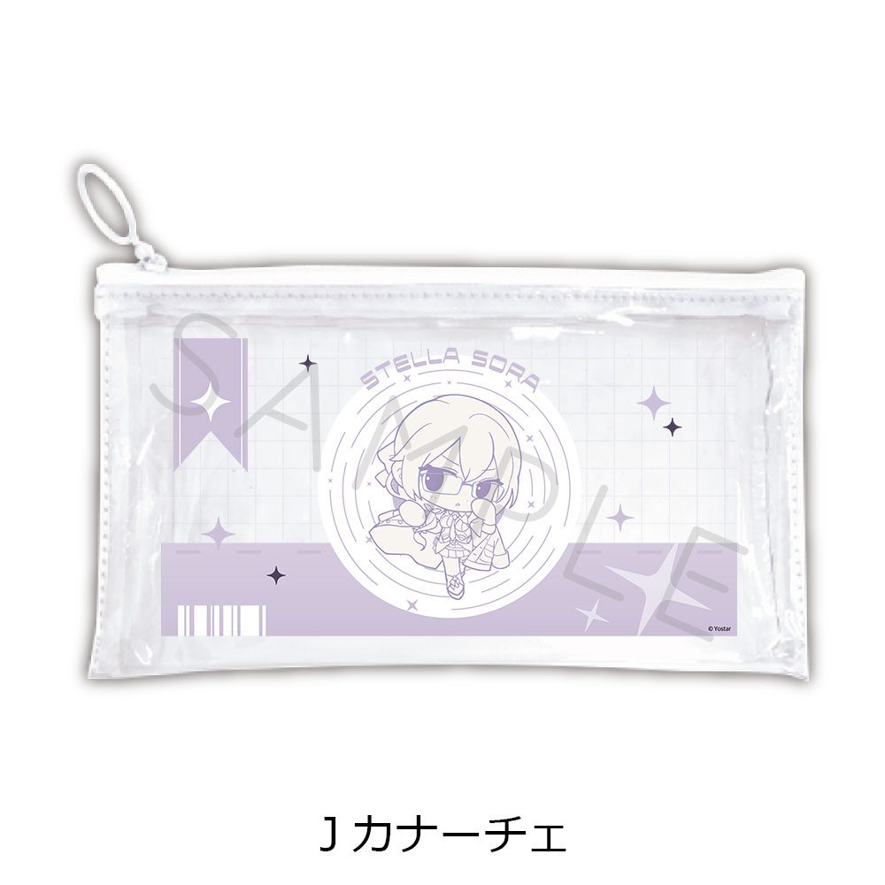 ステラソラ フラットクリアポーチ J カナーチェ ("Stella Sora" Flat Clear Pouch J Canace)