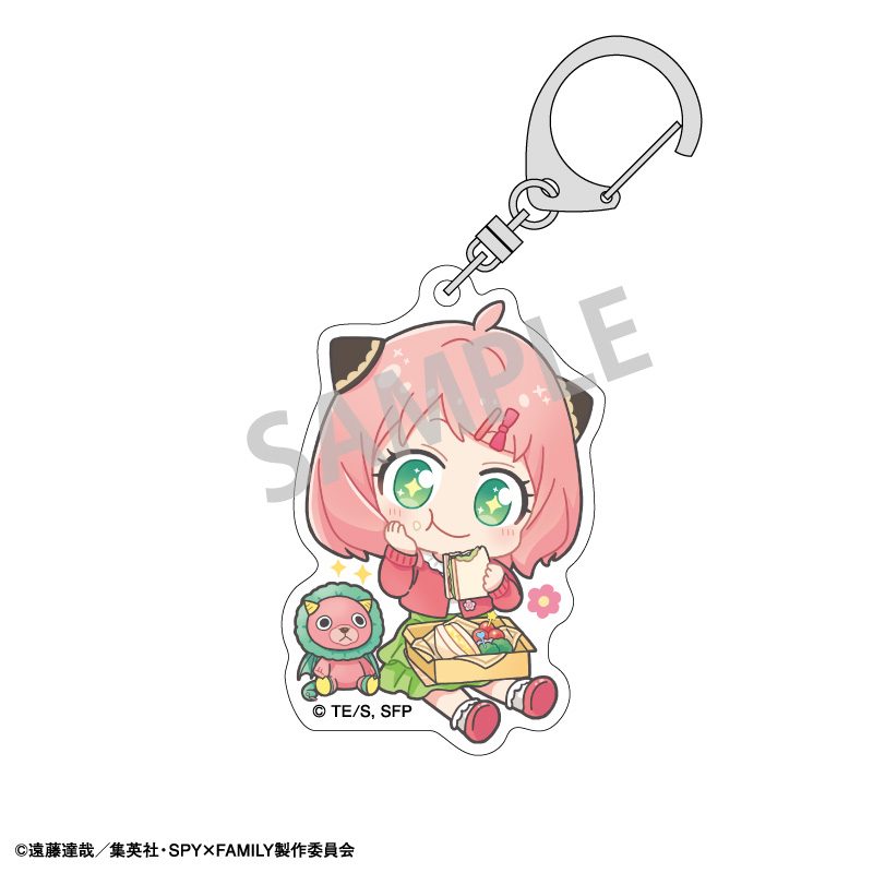 SPY×FAMILY アクリルキーホルダー おひるごはん/春のおでけけ 描き起こし ("SPY x FAMILY" Acrylic Key Chain Lunch / Spring Odekeke Original Illustration)