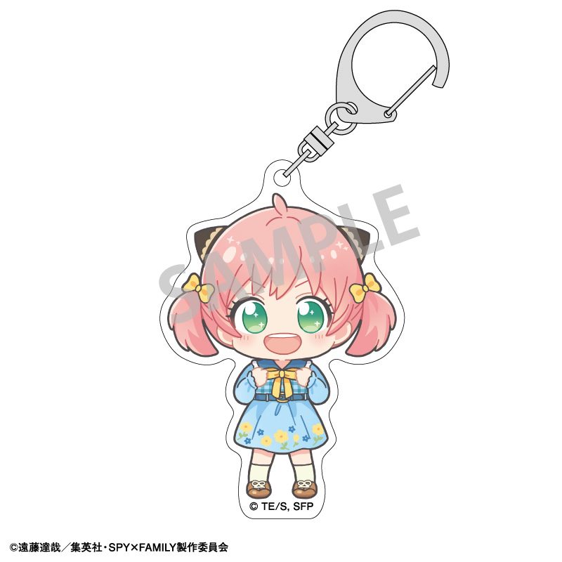 SPY×FAMILY アクリルキーホルダー おめかし/春のおでけけ 描き起こし ("SPY x FAMILY" Acrylic Key Chain Dress Up / Spring Odekeke Original Illustration)
