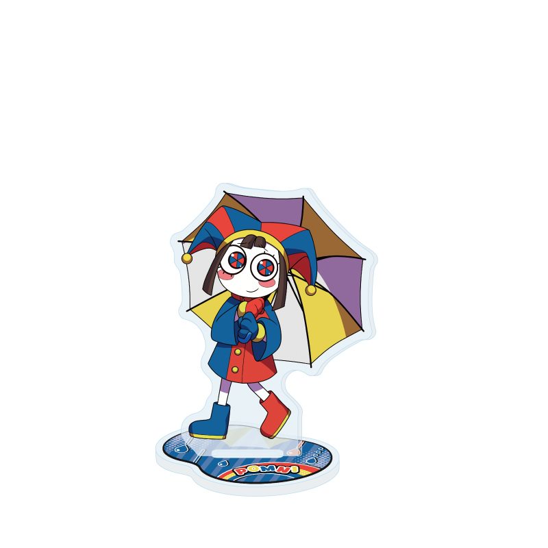 アクリルスタンド アメイジング・デジタル・サーカス 07 雨Ver. ポムニ(描き起こしイラスト) (Acrylic Stand "The Amazing Digital Circus" 07 Rain Ver. Pomni (Original Illustration))