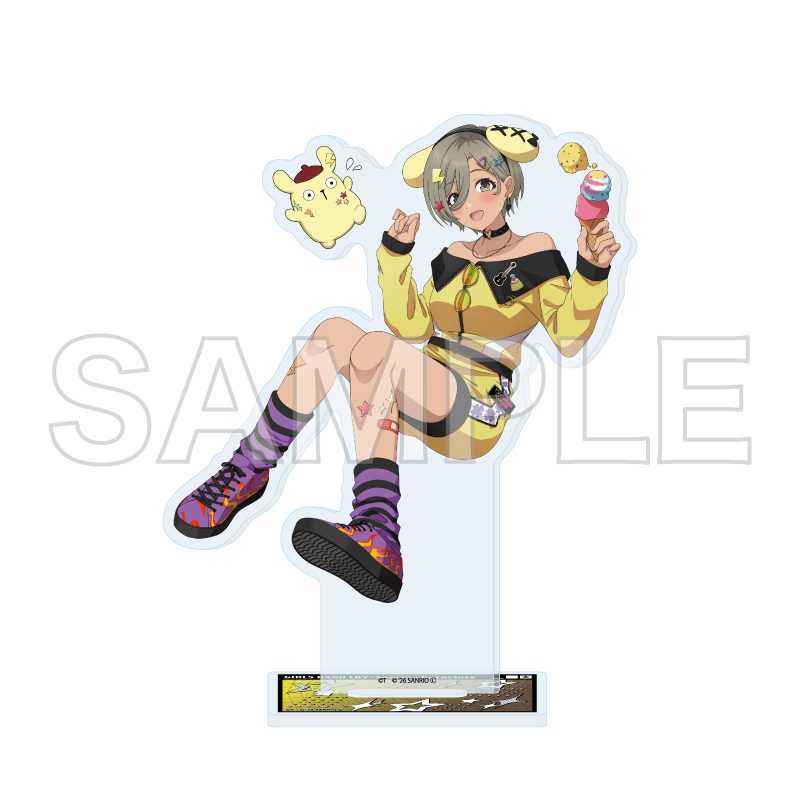 アクリルスタンド ガールズバンドクライ×サンリオキャラクターズ 23 ルパ×ポムポムプリン(コラボイラスト) (Acrylic Stand "Girls Band Cry" x Sanrio Characters 23 Rupa x Pom Pom Purin (Collaboration Illustration))
