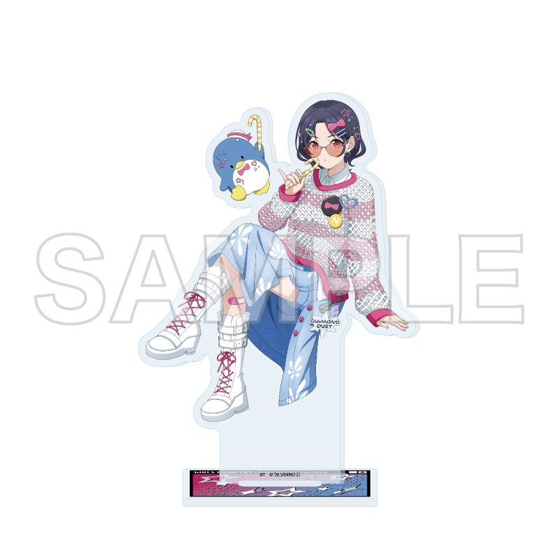 アクリルスタンド ガールズバンドクライ×サンリオキャラクターズ 25 ナナ×タキシードサム(コラボイラスト) (Acrylic Stand "Girls Band Cry" x Sanrio Characters 25 Nana x Tuxedosam (Collaboration Illustration))