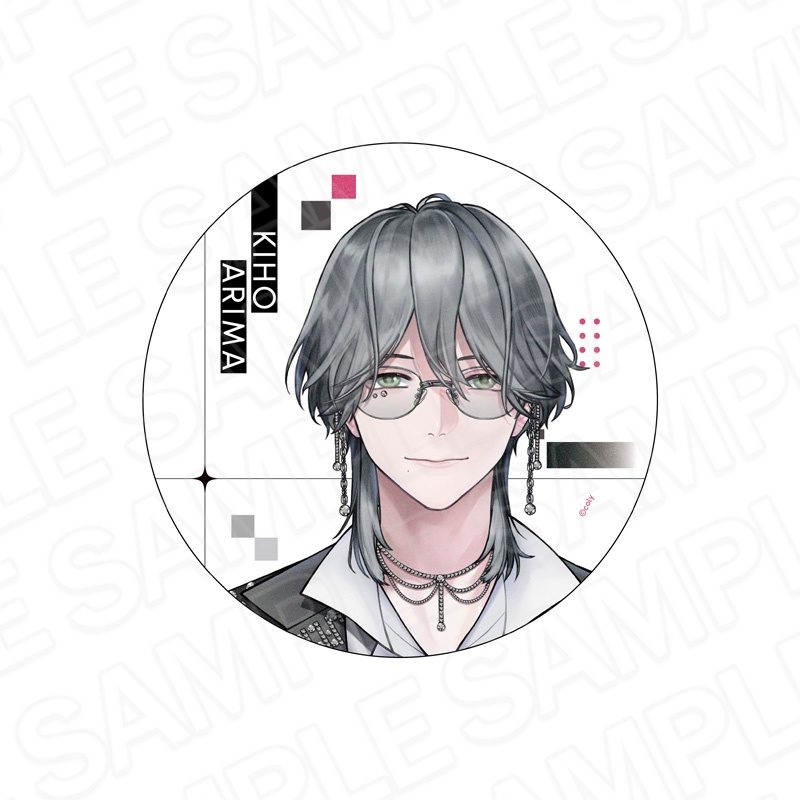 ブレイクマイケース デカンバッチ 2nd Anniversary 在間樹帆 ("Break My Case" Deka Can Badge 2nd Anniversary Arima Kiho)