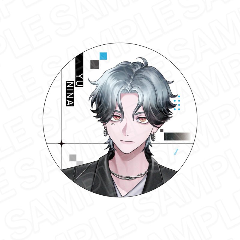 ブレイクマイケース デカンバッチ 2nd Anniversary 新名有 ("Break My Case" Deka Can Badge 2nd Anniversary Nina Yu)
