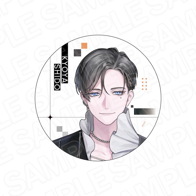 ブレイクマイケース デカンバッチ 2nd Anniversary 祠堂恭耶 ("Break My Case" Deka Can Badge 2nd Anniversary Shido Kyoya)