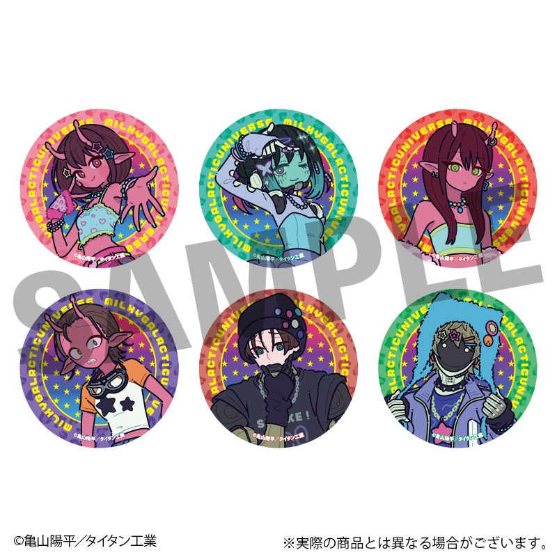 銀河特急 ミルキー☆サブウェイ トレーディング缶バッジ ("MILKY SUBWAY THE GALACTIC LIMITED EXPRESS" Trading Can Badge)