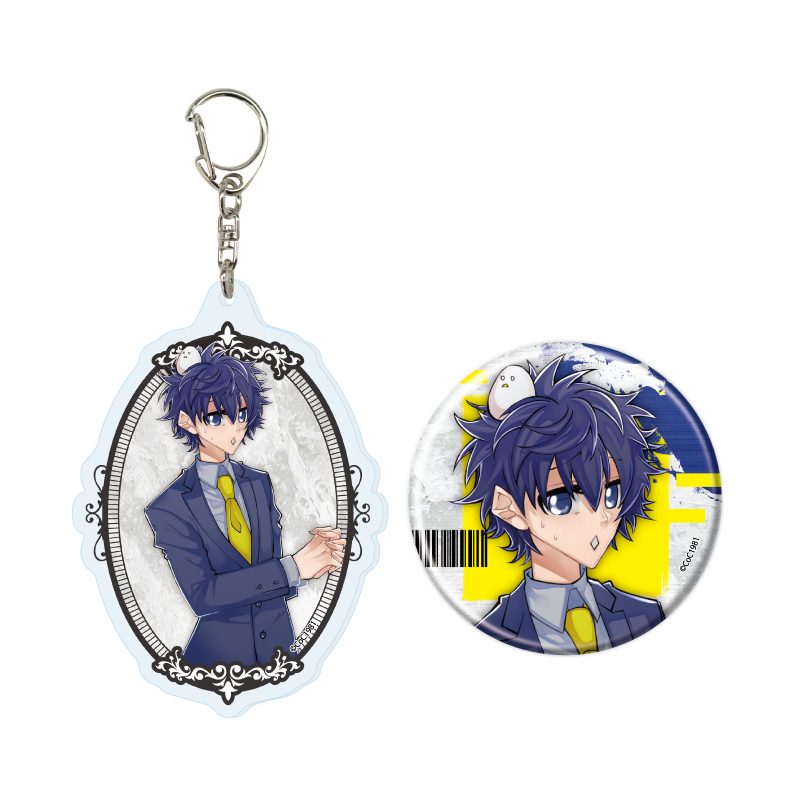 アクリルキーホルダー&缶バッジセット レプリカントの葬列 03 石世広丸(公式イラスト) (Acrylic Key Chain & Can Badge Set "Funeral Procession of Replicants" 03 Sekisei Hiromaru (Official Illustration))