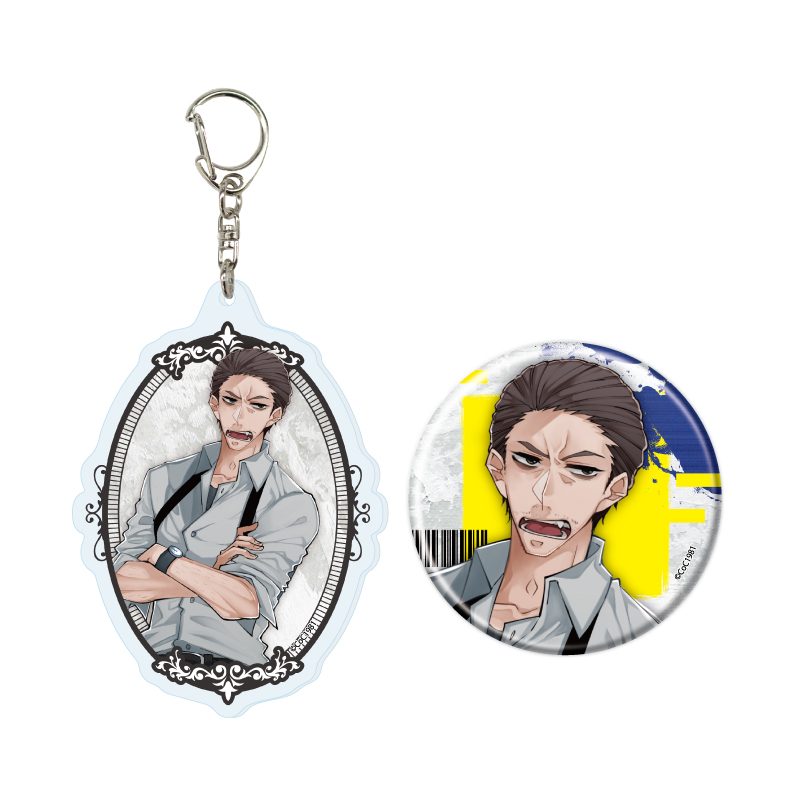 アクリルキーホルダー&缶バッジセット レプリカントの葬列 02 依高賢治(公式イラスト) (Acrylic Key Chain & Can Badge Set "Funeral Procession of Replicants" 02 Yodaka Kenzi (Official Illustration))