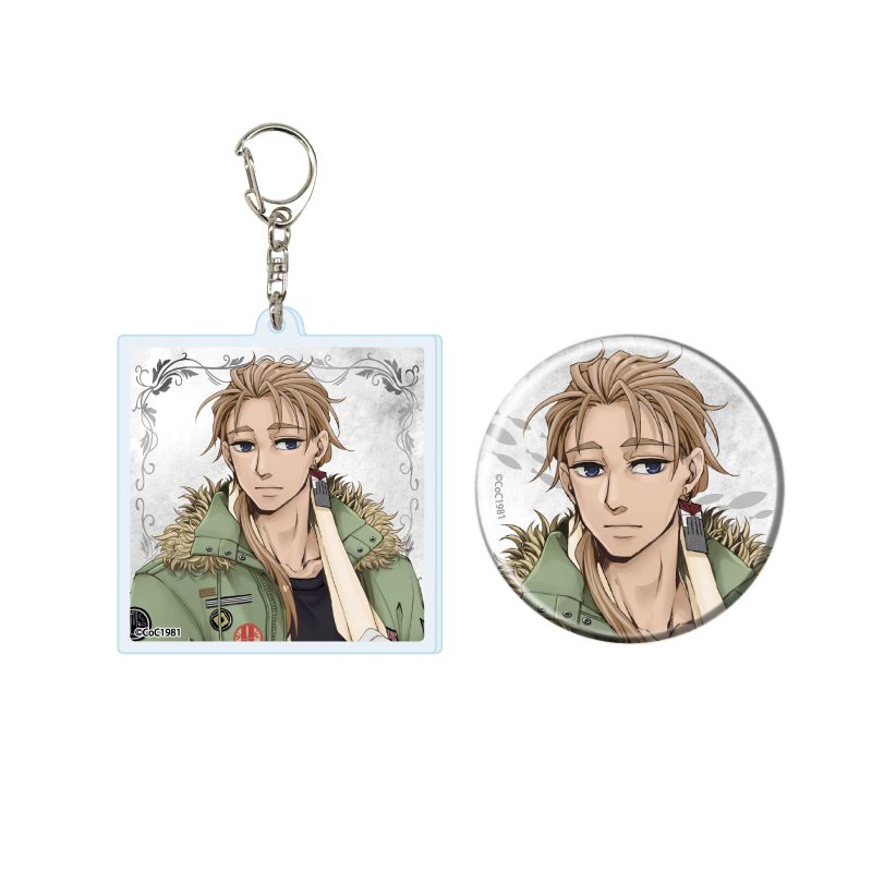 アクリルキーホルダー&缶バッジセット 鰯と柊 04 怒々峰笹(公式イラスト) (Acrylic Key Chain & Can Badge Set "Sardine and Hiiragi" 04 Dodomine Sasa (Official Illustration))
