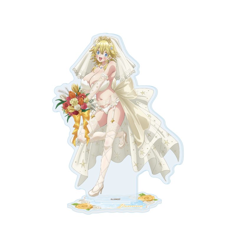 アクリルスタンド カナン様はあくまでチョロい 09 ジャンヌ 水着ウェディングVer.(描き下ろしイラスト) (Acrylic Stand "Mistress Kanan is Devilishly Easy" 09 Jeanne Swimwear Wedding Ver. (Original Illustration))