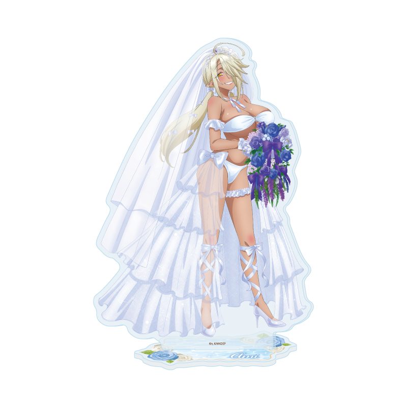 アクリルスタンド カナン様はあくまでチョロい 10 アミ 水着ウェディングVer.(描き下ろしイラスト) (Acrylic Stand "Mistress Kanan is Devilishly Easy" 10 Ami Swimwear Wedding Ver. (Original Illustration))