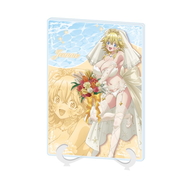 アクリルアートボード A5サイズ カナン様はあくまでチョロい 02 ジャンヌ 水着ウェディングVer.(描き下ろしイラスト) (Acrylic Art Board A5 Size "Mistress Kanan is Devilishly Easy" 02 Jeanne Swimwear Wedding Ver. (Original Illustration))