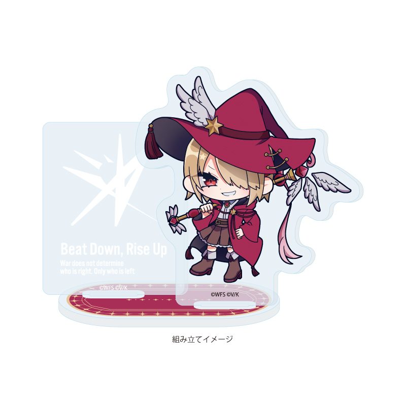 アクリルスタンドプレート ヘブンバーンズレッド 01 茅森月歌(ミニキャライラスト) (Acrylic Stand Plate "Heaven Burns Red" 01 Kayamori Ruka (Mini Character Illustration))