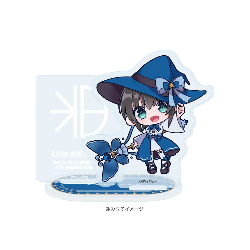 アクリルスタンドプレート ヘブンバーンズレッド 02 蒼井えりか(ミニキャライラスト) (Acrylic Stand Plate "Heaven Burns Red" 02 Aoi Erika (Mini Character Illustration))