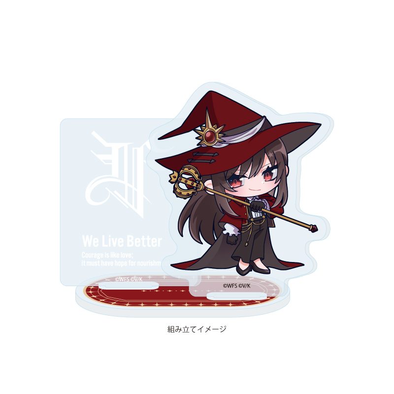 アクリルスタンドプレート ヘブンバーンズレッド 07 柳美音(ミニキャライラスト) (Acrylic Stand Plate "Heaven Burns Red" 07 Yanagi Mion (Mini Character Illustration))