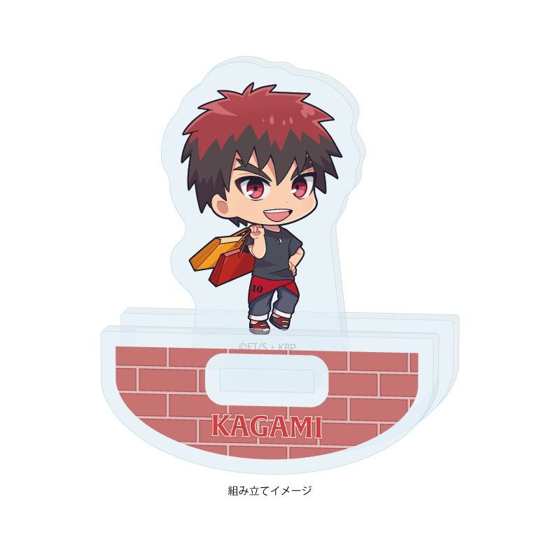 ゆらゆらアクリルスタンド 黒子のバスケ 10 火神大我 ストリートショッピングVer.(ミニキャライラスト) (Yurayura Acrylic Stand "Kuroko's Basketball" 10 Kagami Taiga Street Shopping Ver. (Mini Character Illustration))