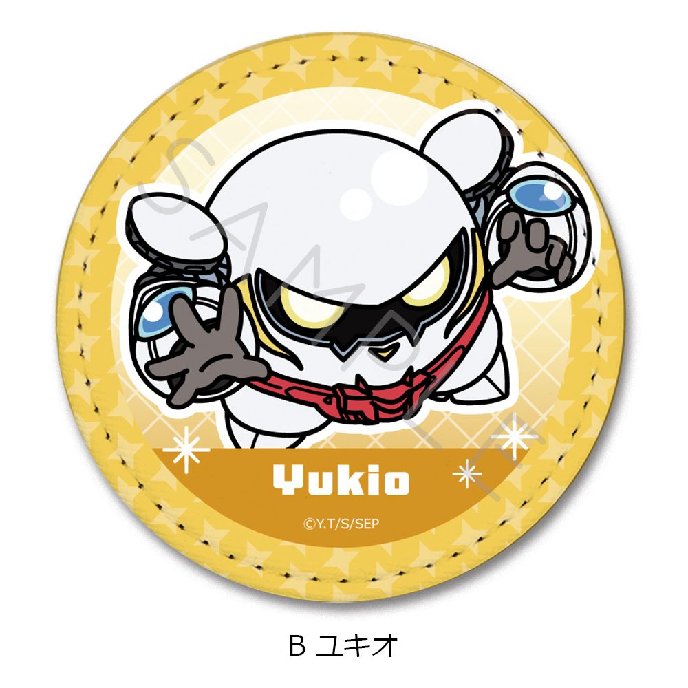 スノウボールアース レザーバッジ(丸形) B ユキオ ("SNOWBALL EARTH" Leather Badge (Round) B Yukio)