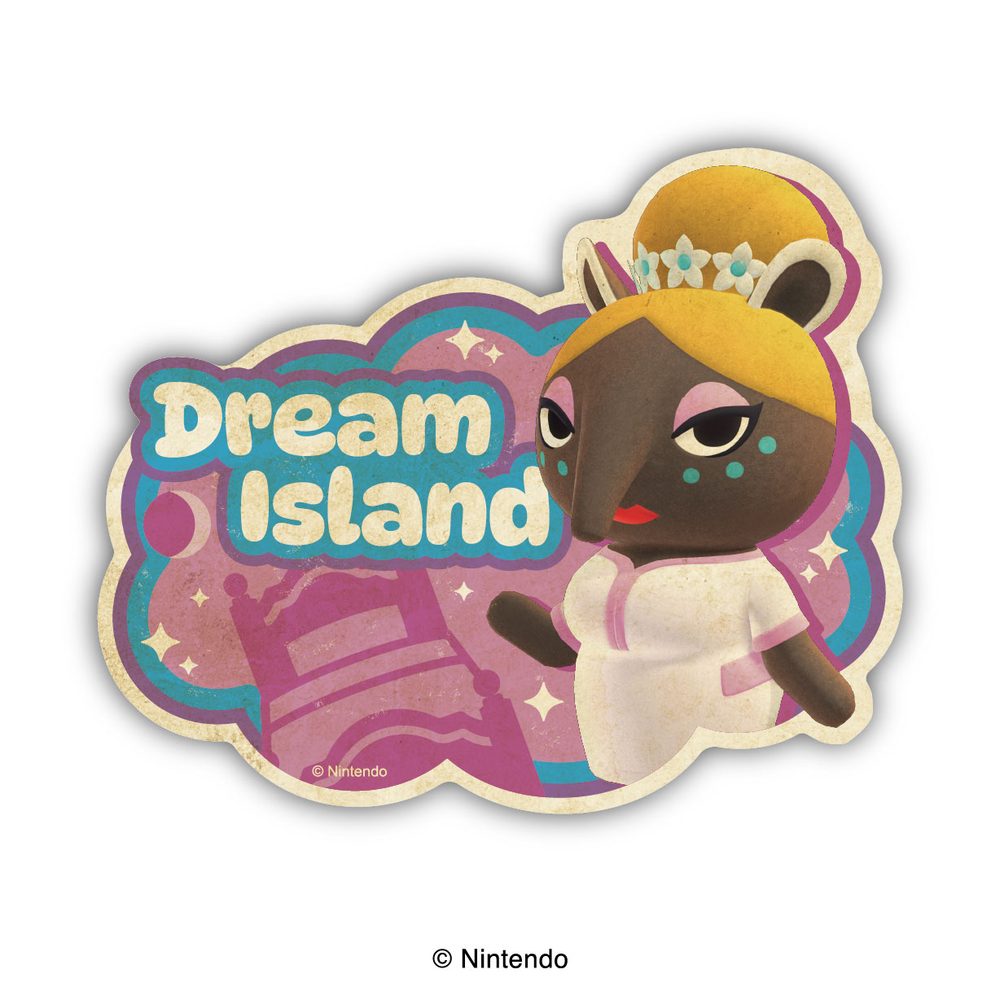 あつまれ どうぶつの森 トラベルステッカー 7 夢の島 ("Animal Crossing: New Horizons" Travel Sticker 7 Dream Island)