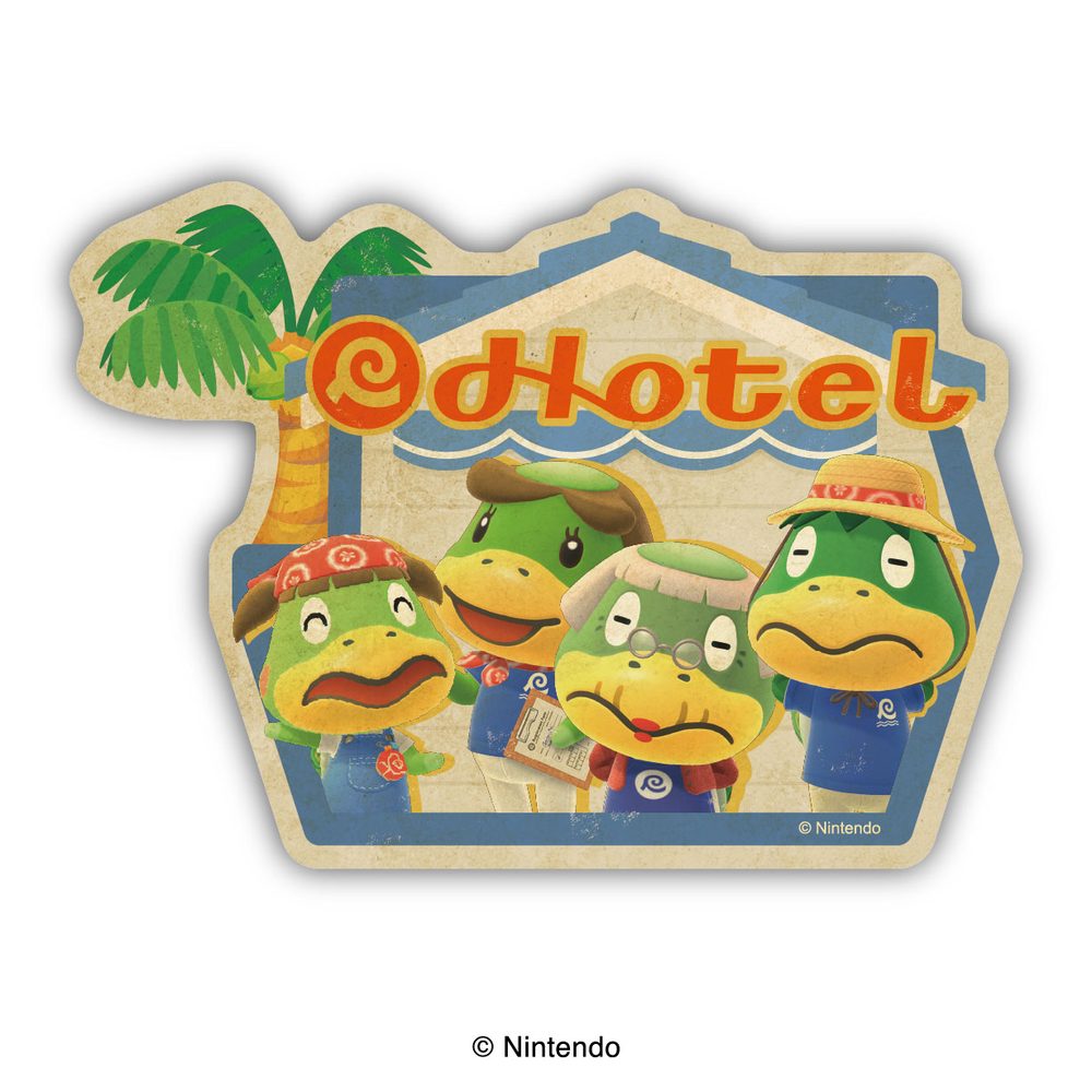 あつまれ どうぶつの森 トラベルステッカー 9 リゾートホテル ("Animal Crossing: New Horizons" Travel Sticker 9 Resort Hotel)