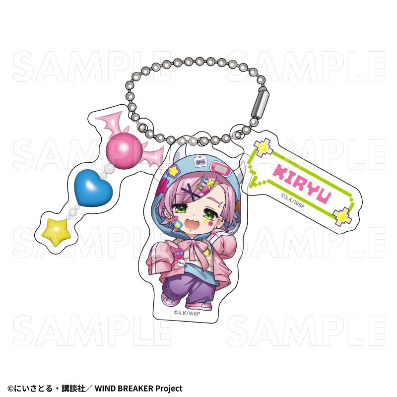 WIND BREAKER でびデコパーカー ちびキャラVer. アクリルキーホルダー 桐生三輝 ("Wind Breaker" Devil Deco Hoodie Chibi Chara Ver. Acrylic Key Chain Kiryu Mitsuki)