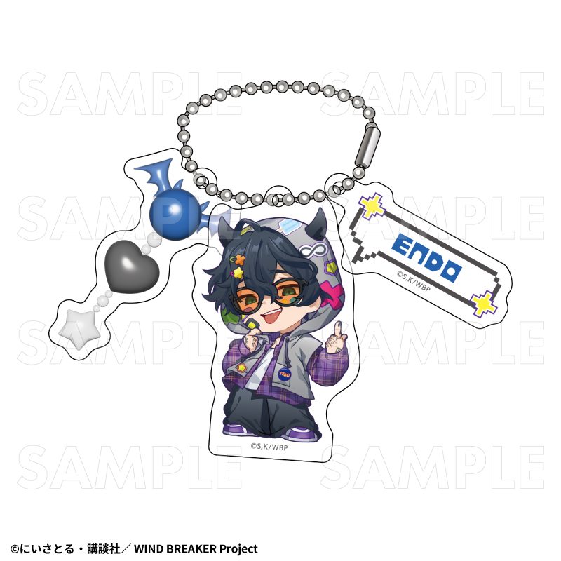 WIND BREAKER でびデコパーカー ちびキャラVer. アクリルキーホルダー 棪堂哉真斗 ("Wind Breaker" Devil Deco Hoodie Chibi Chara Ver. Acrylic Key Chain Endo Yamato)