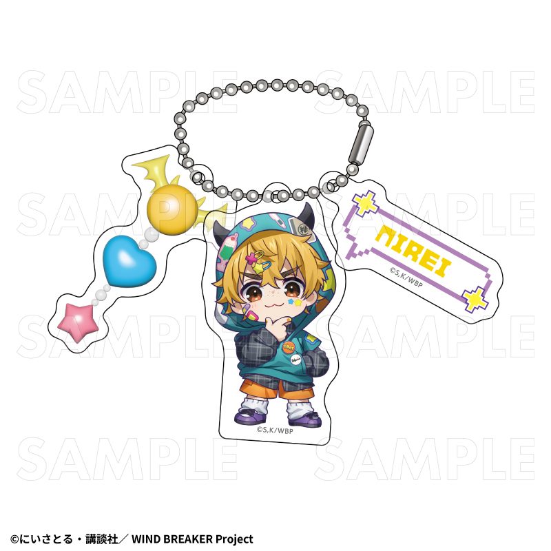 WIND BREAKER でびデコパーカー ちびキャラVer. アクリルキーホルダー 楡井秋彦 ("Wind Breaker" Devil Deco Hoodie Chibi Chara Ver. Acrylic Key Chain Nirei Akihiko)