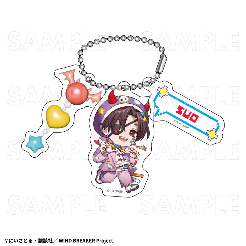 WIND BREAKER でびデコパーカー ちびキャラVer. アクリルキーホルダー 蘇枋隼飛 ("Wind Breaker" Devil Deco Hoodie Chibi Chara Ver. Acrylic Key Chain Suo Hayato)