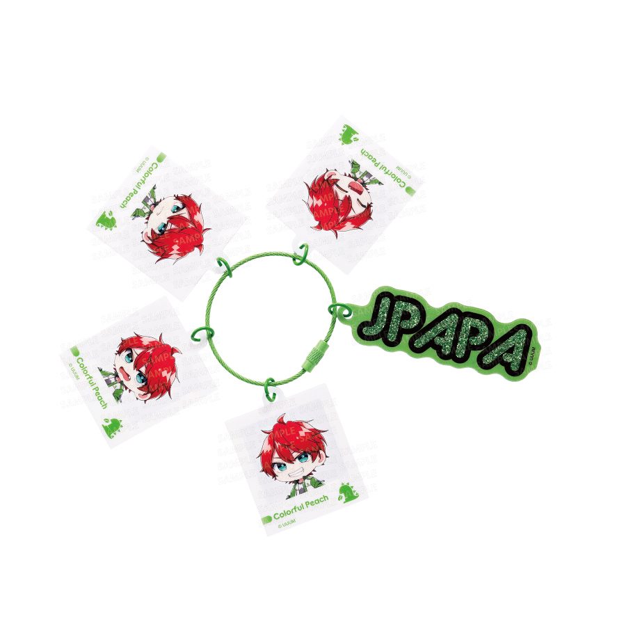 カラフルピーチ じゃらじゃらキーホルダー 喜怒哀楽シリーズ じゃぱぱ (Colorful Peach Jarajara Key Chain Emotions Series JPAPA)