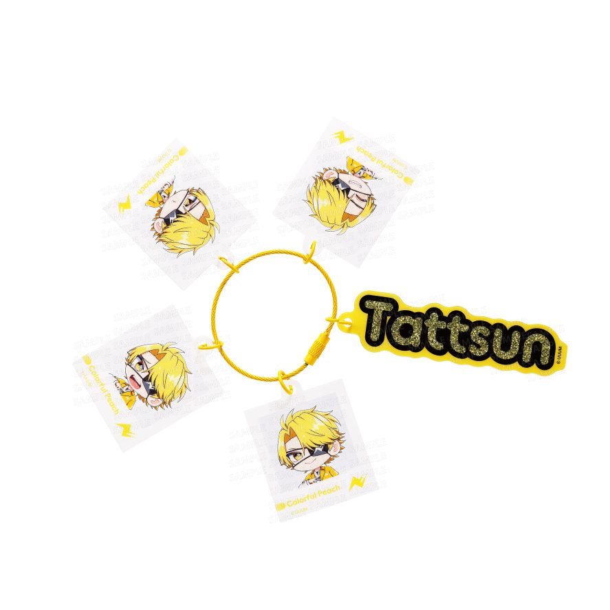 カラフルピーチ じゃらじゃらキーホルダー 喜怒哀楽シリーズ たっつん (Colorful Peach Jarajara Key Chain Emotions Series Tattsun)